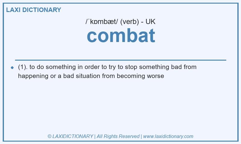 Definition combat in British English