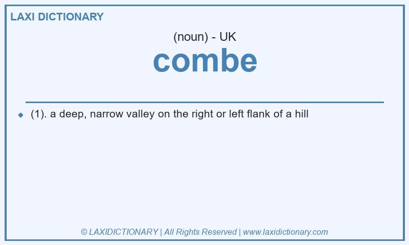 Definition combe in British English