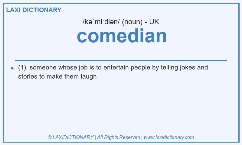 Definition comedian in British English