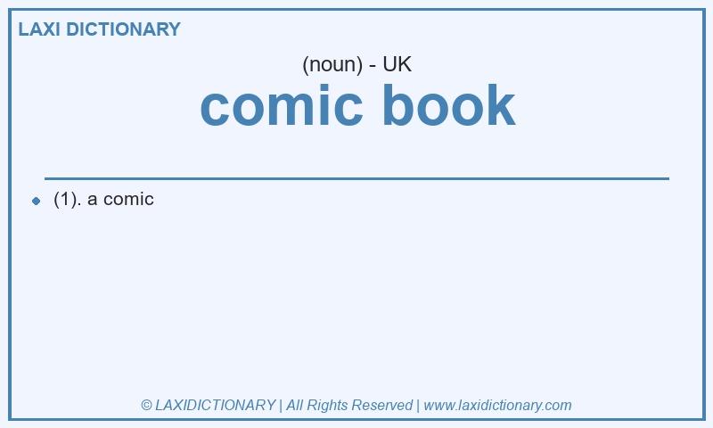 Definition comic book in British English