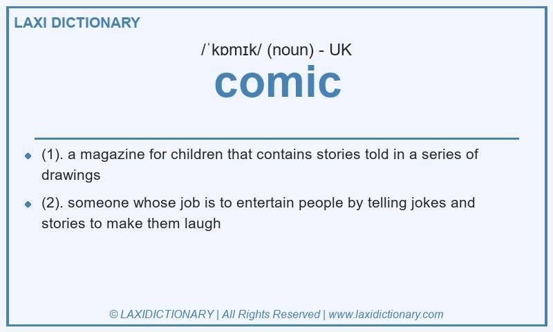 Definition comic in British English