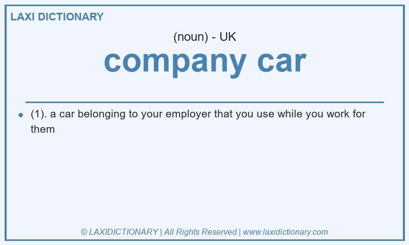 Definition company car in British English
