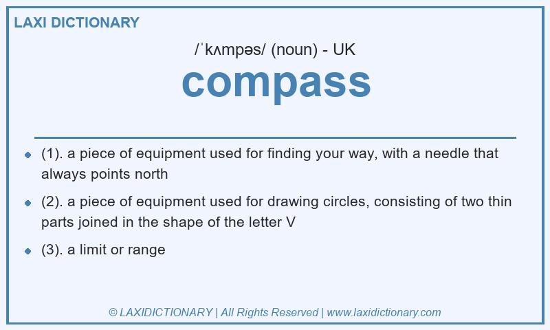 Definition compass in British English