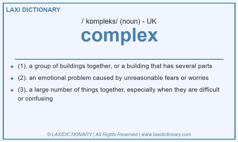 Definition complex in British English