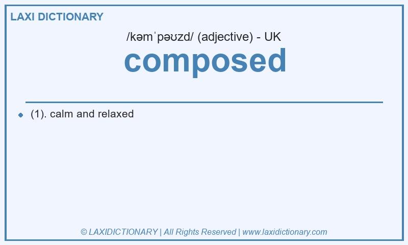 Definition composed in British English