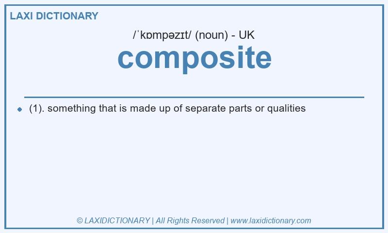 Definition composite in British English