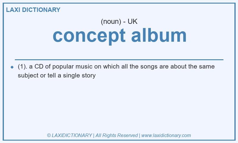 Definition concept album in British English