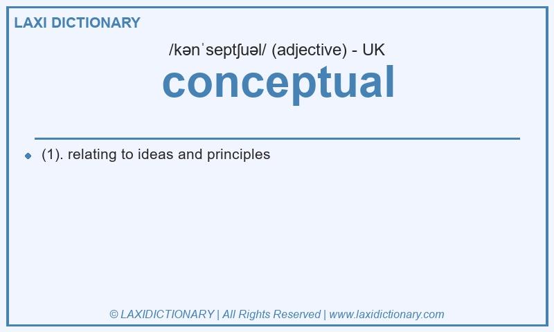 Definition conceptual in British English