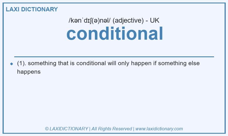 Definition conditional in British English