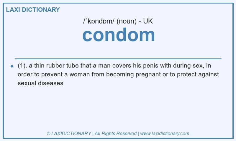 Definition condom in British English