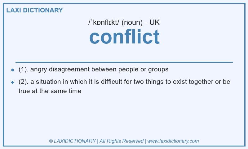 Definition conflict in British English