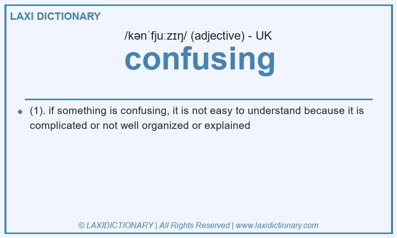 Definition confusing in British English