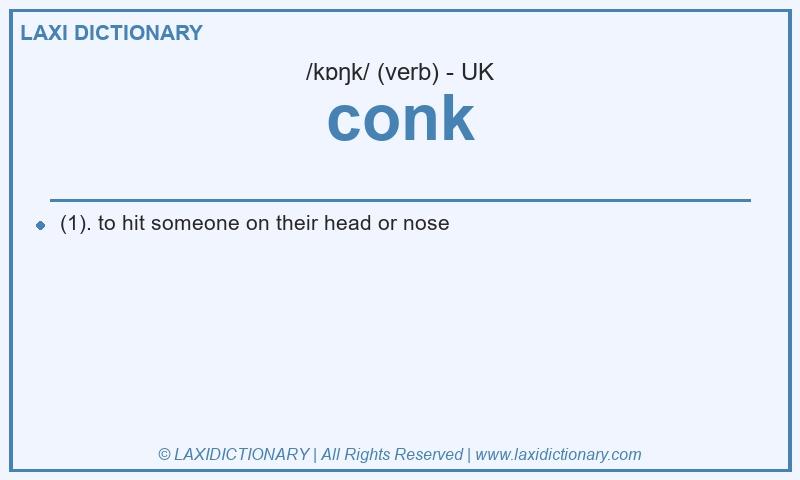 Definition conk in British English