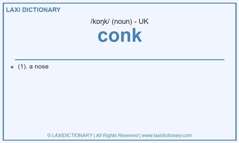 Definition conk in British English