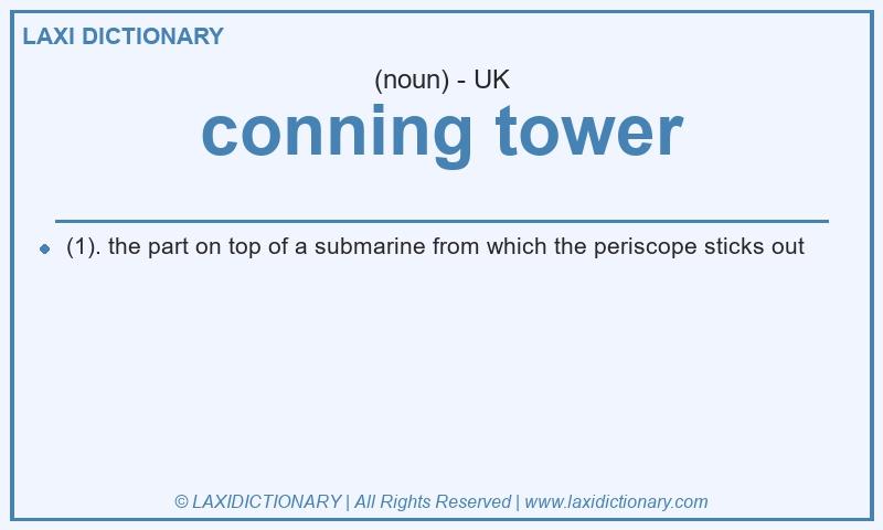 Definition conning tower in British English