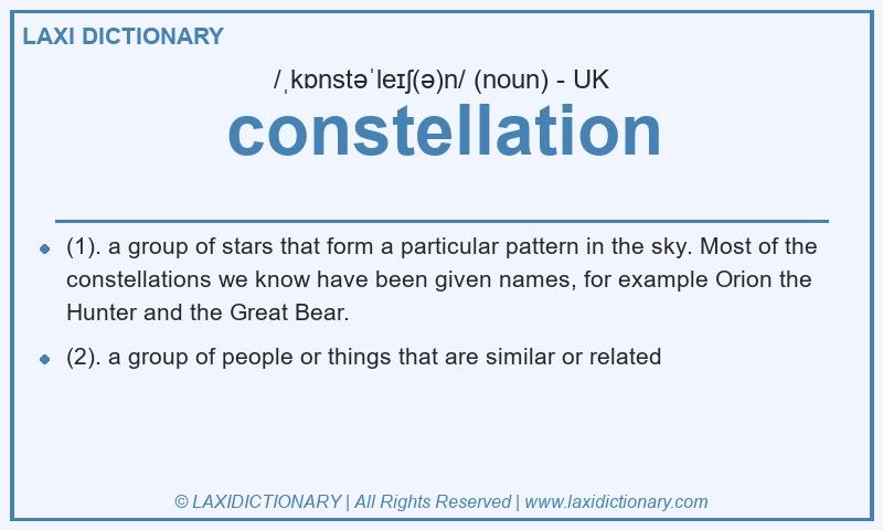 Definition constellation in British English