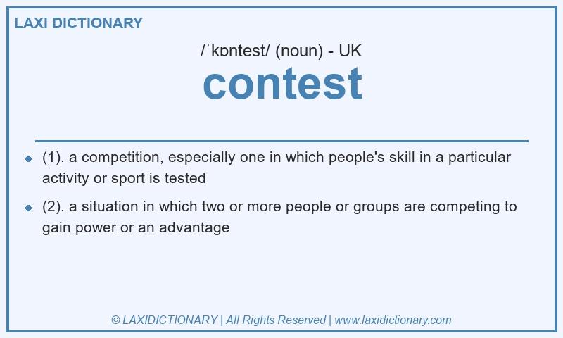 Definition contest in British English