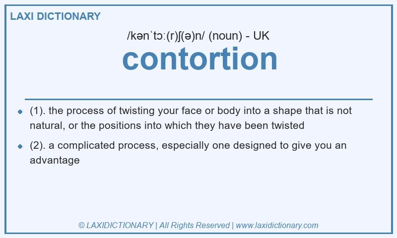 Definition contortion in British English