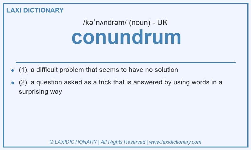 Definition conundrum in British English