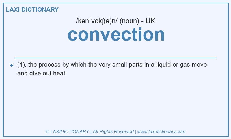 Definition convection in British English