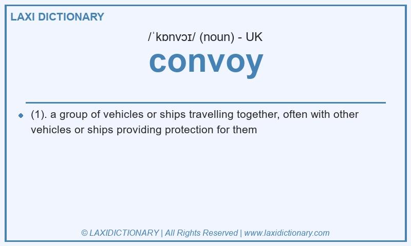 Definition convoy in British English