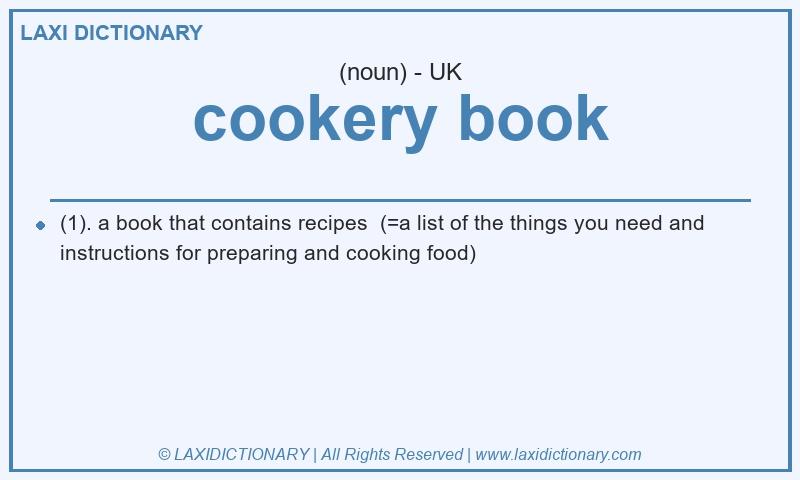Definition cookery book in British English