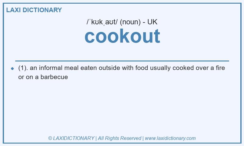 Definition cookout in British English
