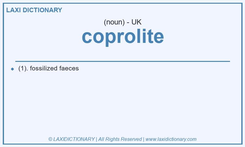 Definition coprolite in British English