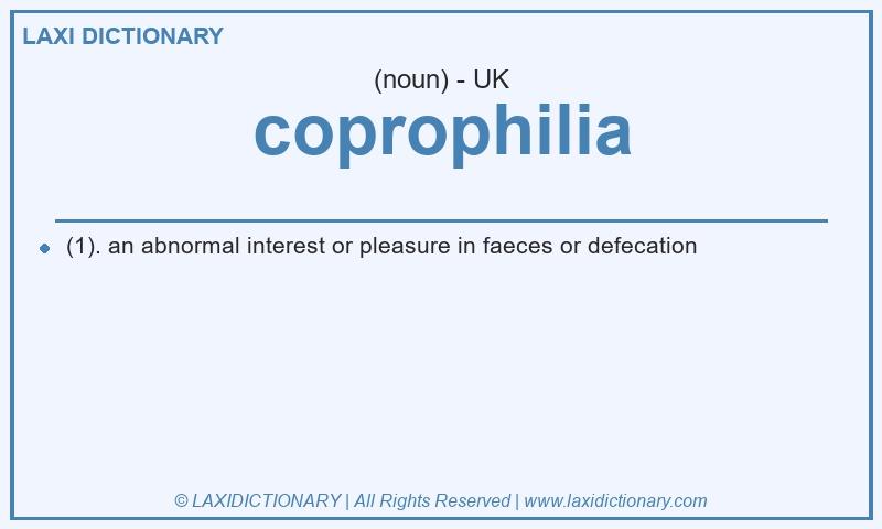 Definition coprophilia in British English