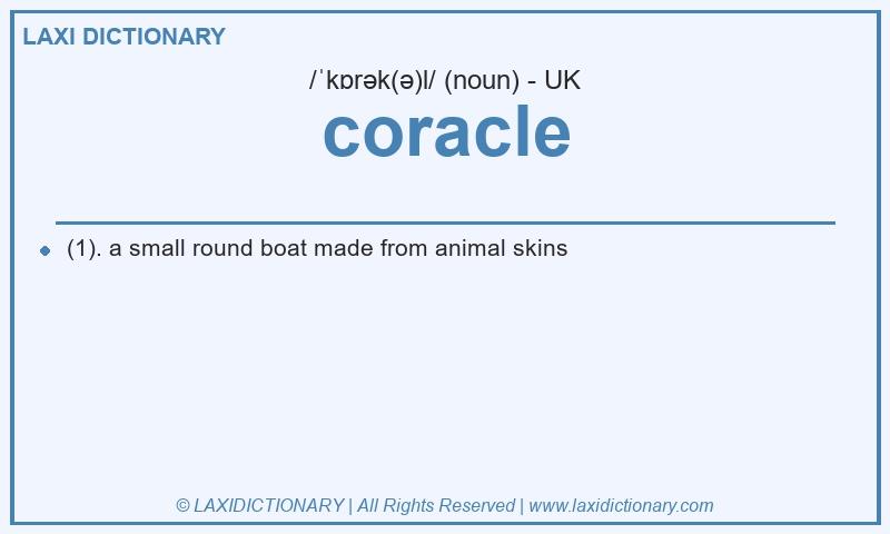 Definition coracle in British English