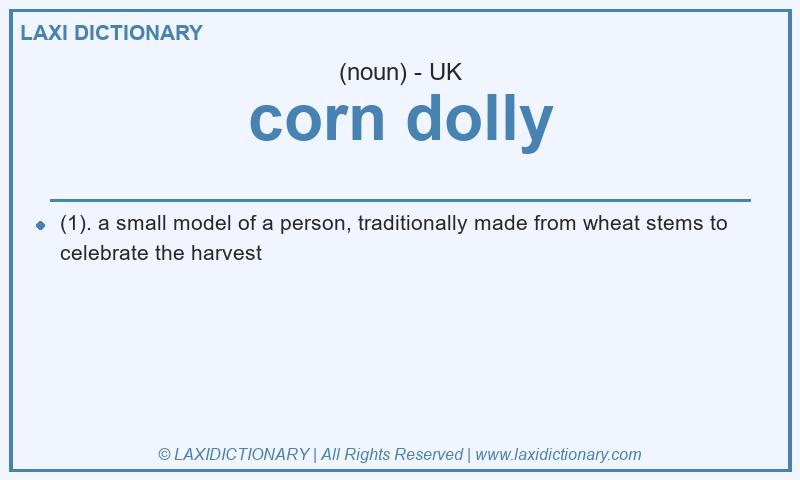 Definition corn dolly in British English