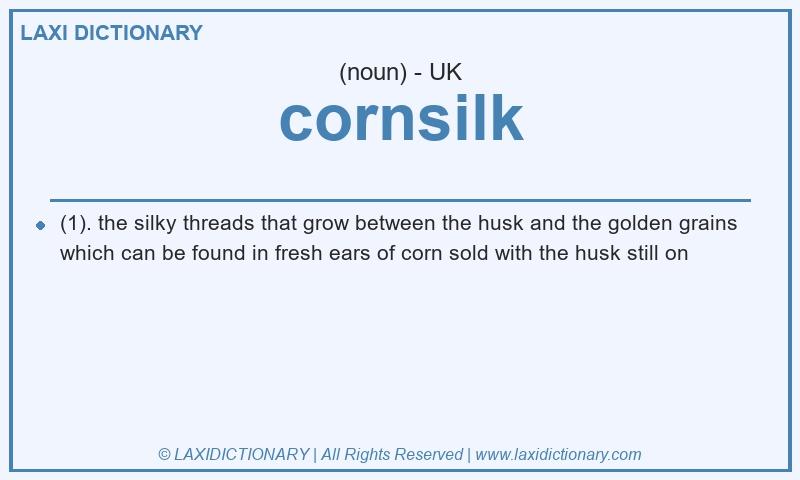 Definition cornsilk in British English