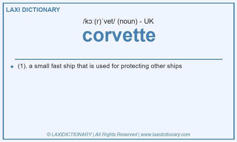 Definition corvette in British English