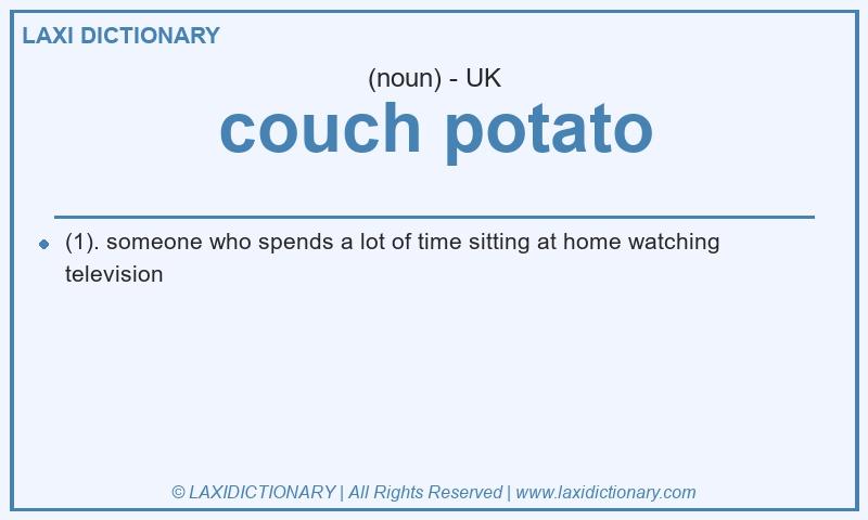 Definition couch potato in British English