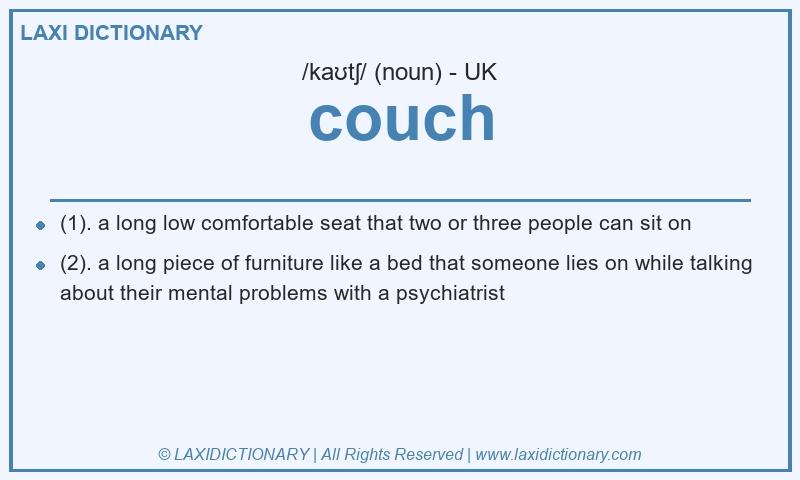 Definition couch in British English