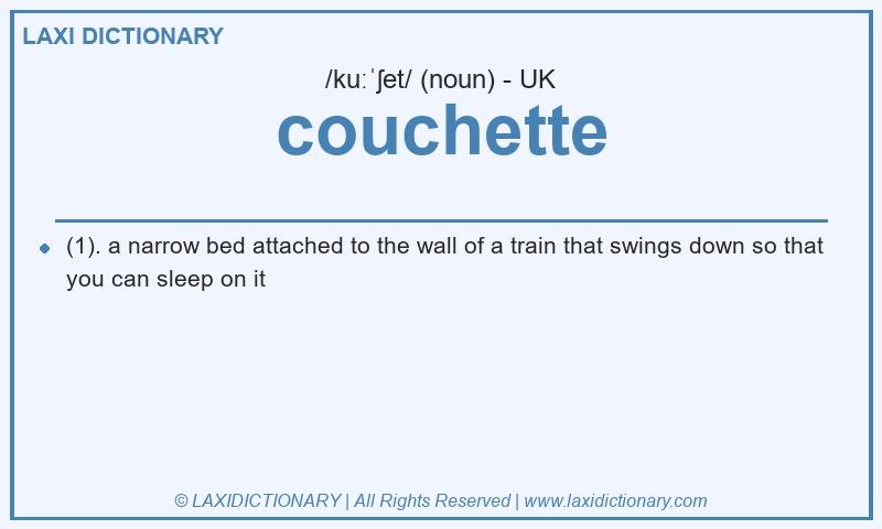Definition couchette in British English