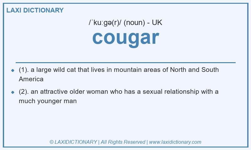 Definition cougar in British English