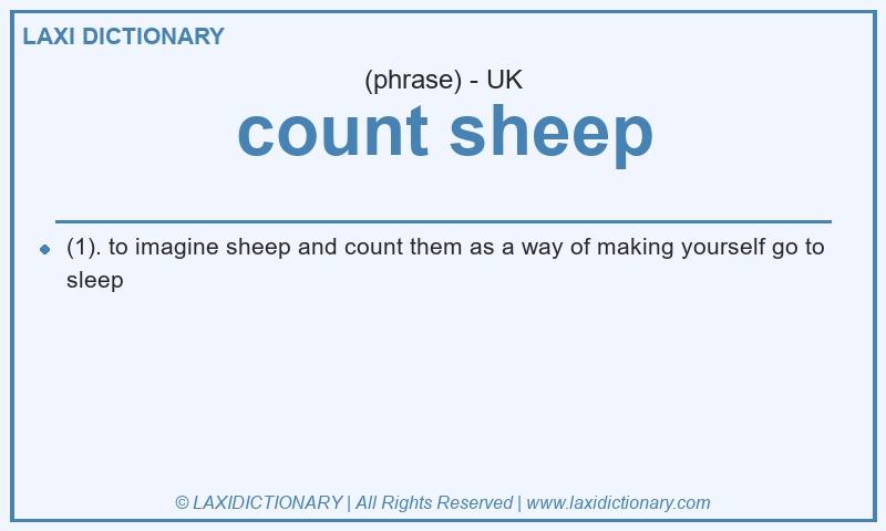 Definition count sheep in British English