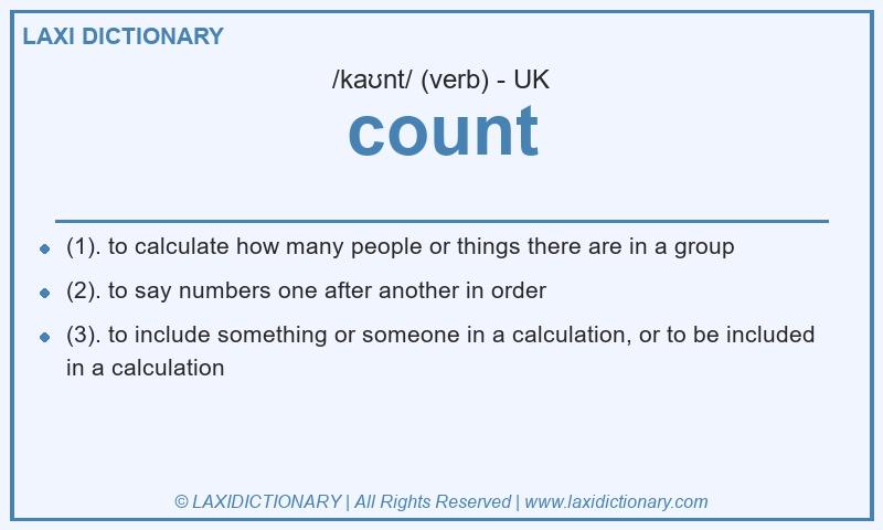 Definition count in British English