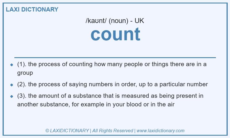 Definition count in British English