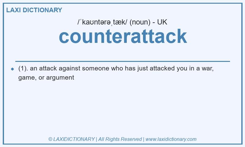 Definition counterattack in British English