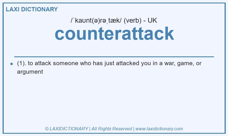 Definition counterattack in British English