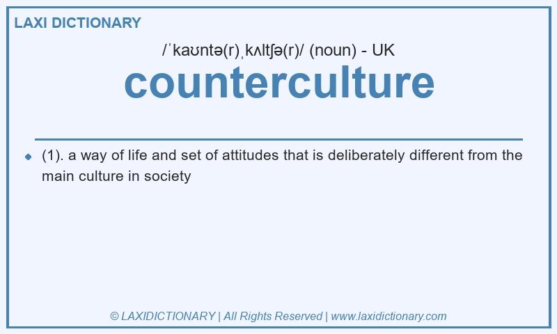 Definition counterculture in British English