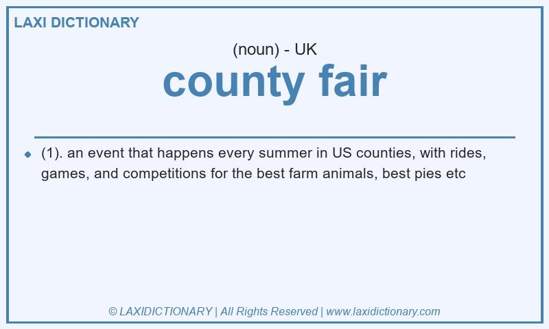 Definition county fair in British English