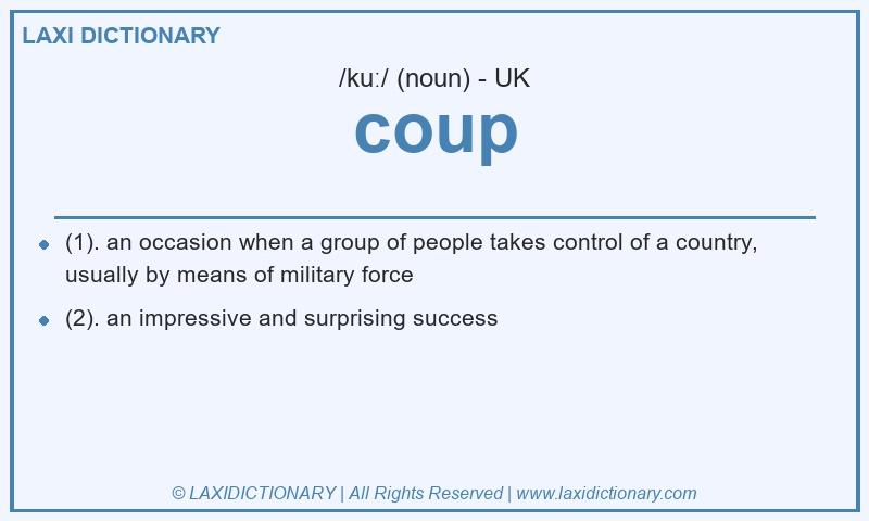 Definition coup in British English