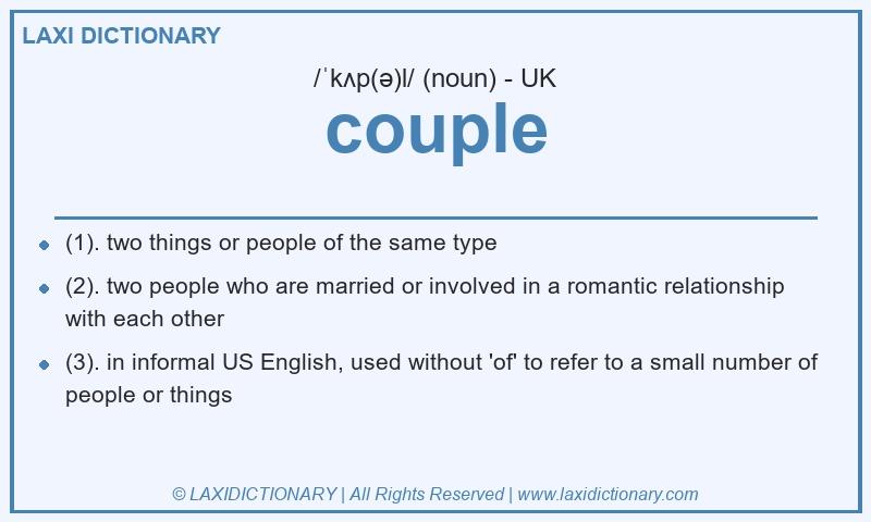 Definition couple in British English