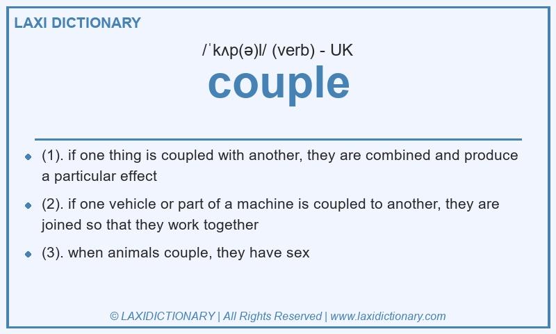 Definition couple in British English