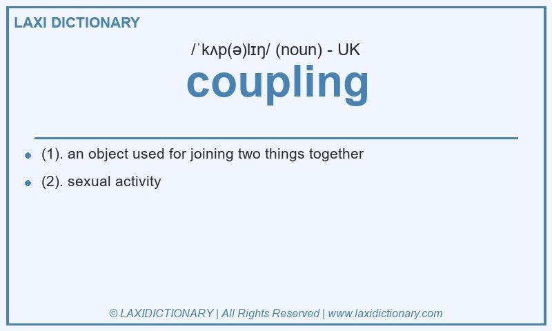 Definition coupling in British English