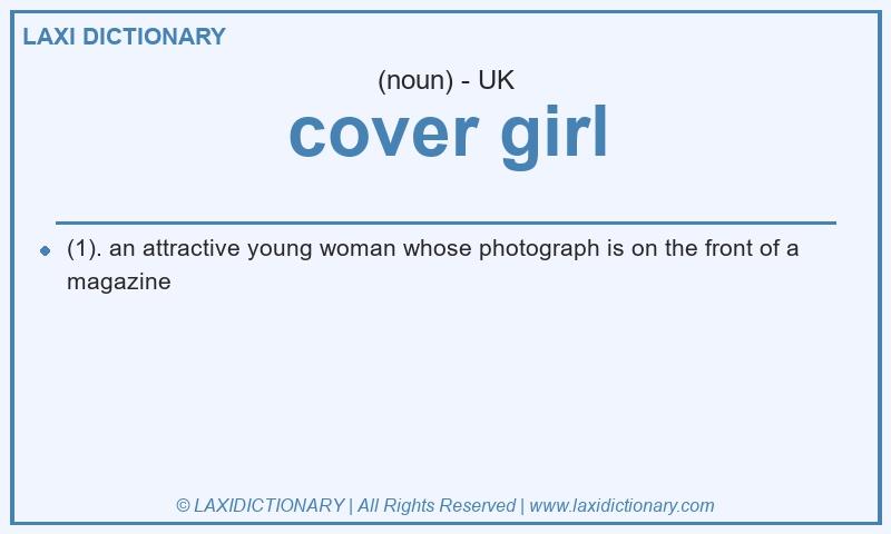 Definition cover girl in British English