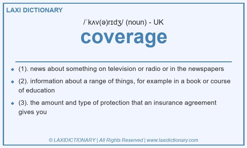 Definition coverage in British English